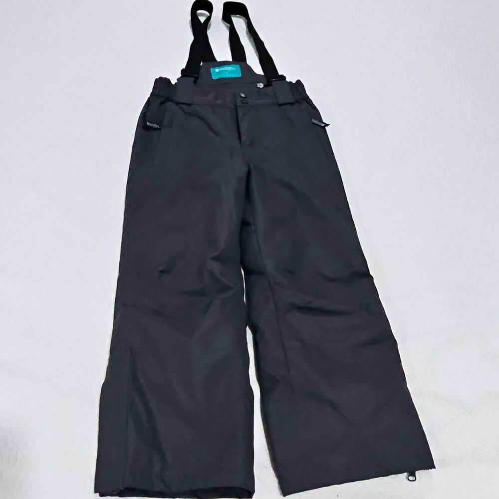 Mountain Warehouse Unisex Kids Gray Snow Bib Pants 7-8 Ski Snowboard
